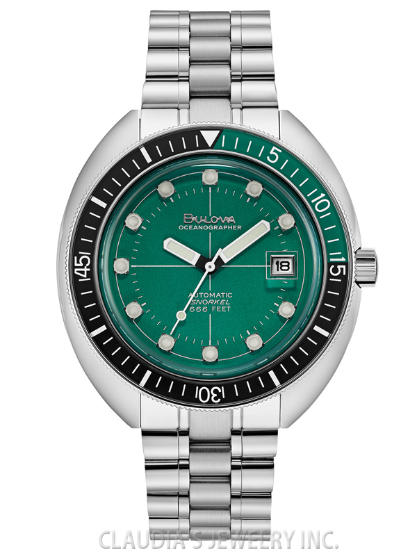 Bulova Limited Edition Devil Diver Green Dial Watch 96B322