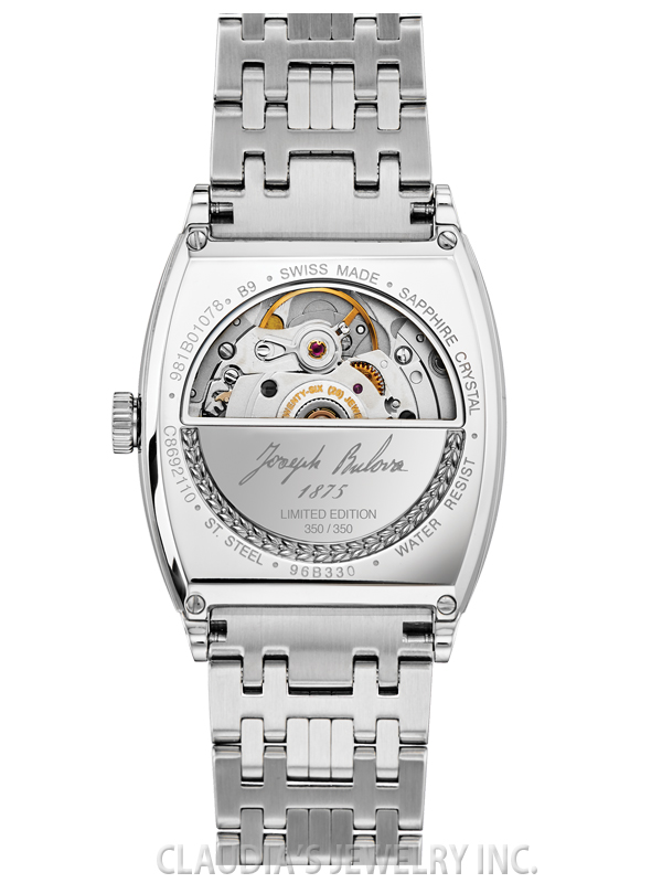 JOSEPH BULOVA BANKER LIMITED EDITION SWISS AUTOMATIC 96B330 - Image 4
