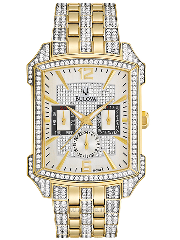 MEN'S BULOVA WATCH CRYSTAL COLLECTION 98C109