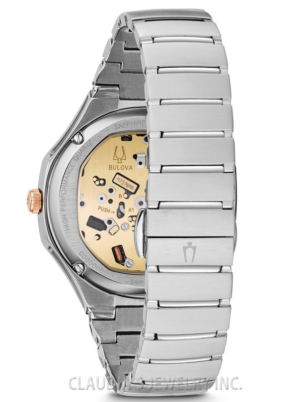 BULOVA WOMEN'S CURV STAINLESS STEEL-ROSE GOLD-TONE 98P182 - Image 4