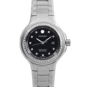 MOVADO DIAMOND LADIE'S WATCH BLACK DIAL 2600054