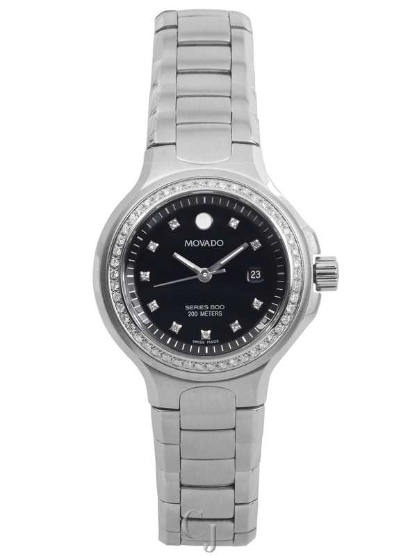 MOVADO DIAMOND LADIE'S WATCH BLACK DIAL 2600054