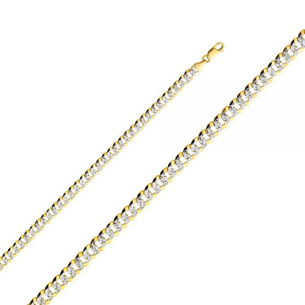 14KY 6.9 mm Cuban regular WP Chain