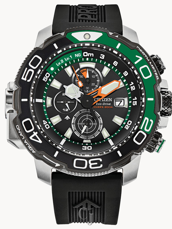 CITIZEN ECO DRIVE PROMASTER AQUALAND BLACK DIAL BJ2168-01E