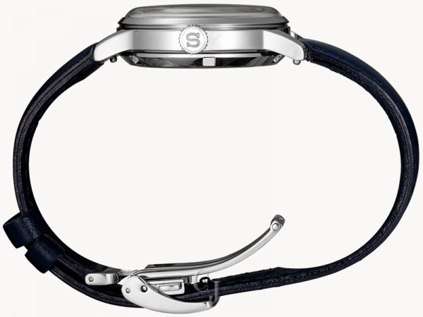 SEIKO PRESAGE AUTOMATIC BLUE LEATHER STRAP WATCH SRPF55 - Image 2