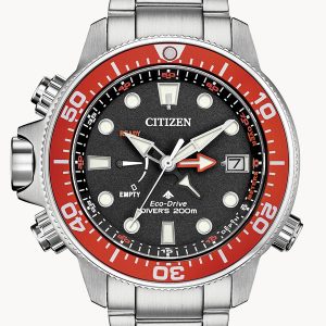 CITIZEN ECO-DRIVE PROMASTER AQUALAND BLACK DIAL WATCH BN2039-59E