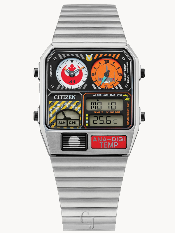 CITIZEN STAR WARS REBEL PILOT BLACK DIAL JG2108-52W