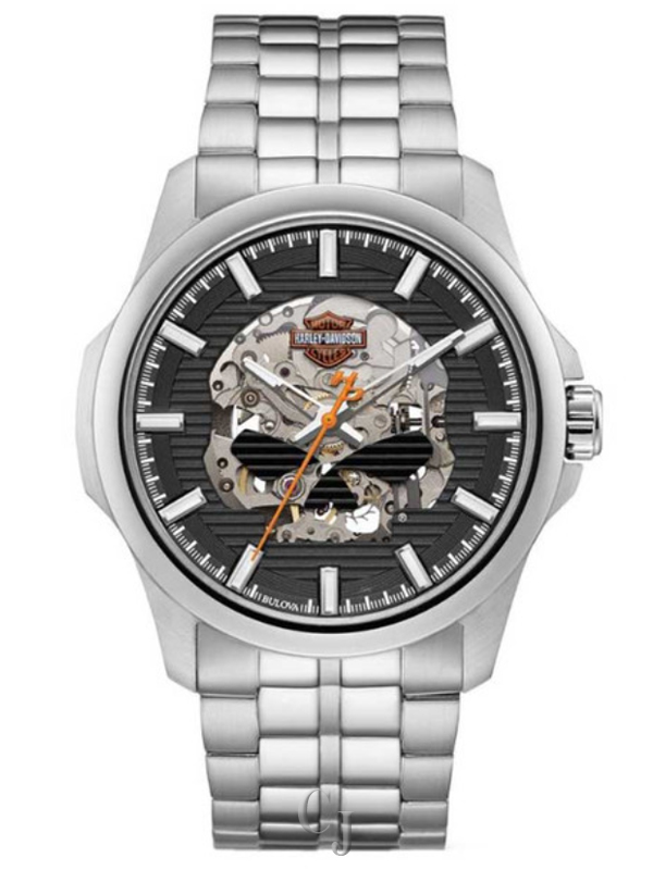 MEN’S BULOVA HARLEY-DAVIDSON WILLIE G SKULL 76A158
