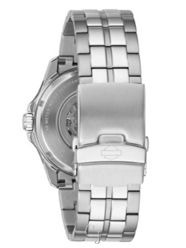 MEN’S BULOVA HARLEY-DAVIDSON WILLIE G SKULL 76A158 - Image 4