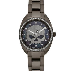 WOMEN’S BULOVA HARLEY-DAVIDSON CRYSTAL ROCK SPARKLES 78L124