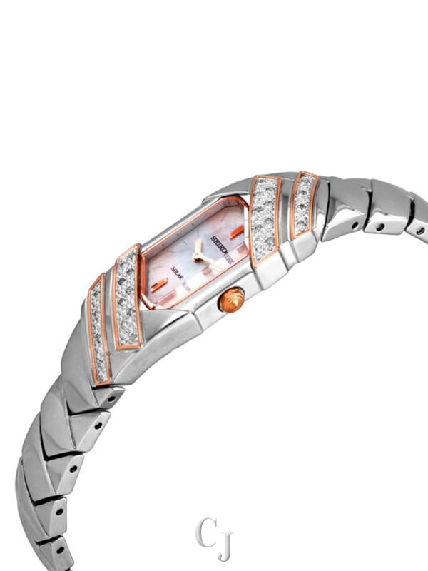 SEIKO TRESSIA DIAMOND SOLAR LADIES WATCH SUP332 - Image 3