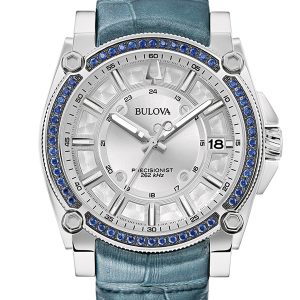 BULOVA PRECISIONIST SERIES CHAMPLAIN BLUE SAPPHIRE WATCH 96J126