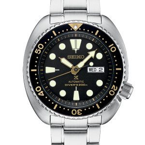SEIKO PROSPEX AUTOMATIC DIVER BLACK DIAL WATCH SRP775