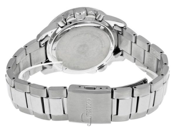 SEIKO PROSPEX DUAL TIME ZONE CHRONOGRAPH BLACK DIAL WATCH SSC093 - Image 3