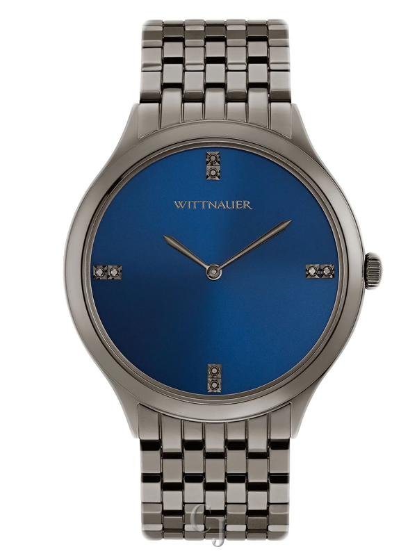 WITTNAUER BLACK TIE W/ BLUE DIAL WN3100
