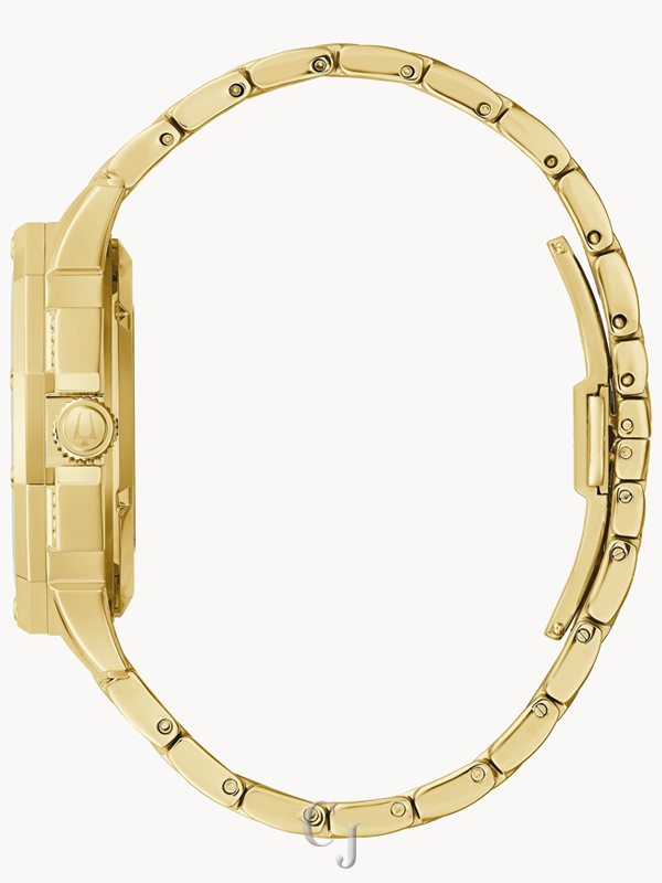 BULOVA OCTAVA CRYSTAL GOLD-TONE STAINLESS STEEL WATCH 98A292 - Image 3