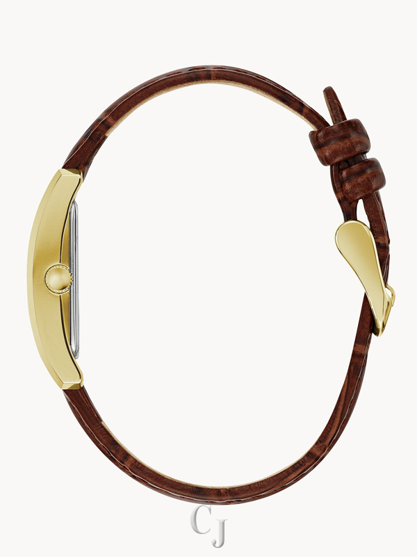 CARAVELLE BY BULOVA SILVER-TONE DIAL LEATHER STRAP LADIES WATCH 44L234 - Image 3