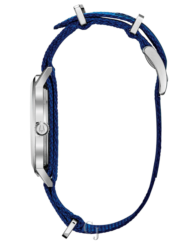 BULOVA AEROJET BLUE NATO STRAP WATCH 96B313 - Image 3