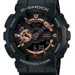 G-SHOCK ANALOG-DIGITAL GA-110 SERIES BLACK DIAL MEN’S WATCH GA110RG-1A