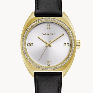 CARAVELLE BY BULOVA RETRO SILVER-TONE DIAL WOMEN'S WATCH 44L249