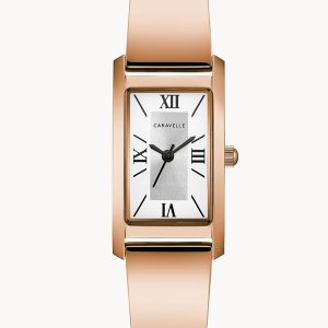 CARAVELLE BY BULOVA DRESS SILVER-TONE DIAL WOMEN'S WATCH 44L264