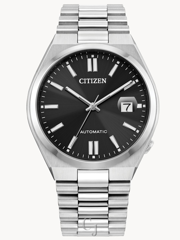 CITIZEN “TSUYOSA” COLLECTION AUTOMATIC BLACK DIAL WATCH NJ0150-56E