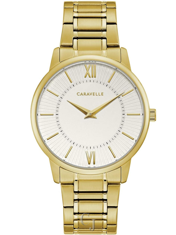 CARAVELLE BY BULOVA DRESS SILVER DIAL MEN’S WATCH 44A114