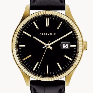 CARAVELLE BY BULOVA DRESS BLACK DIAL MEN’S WATCH 44B118