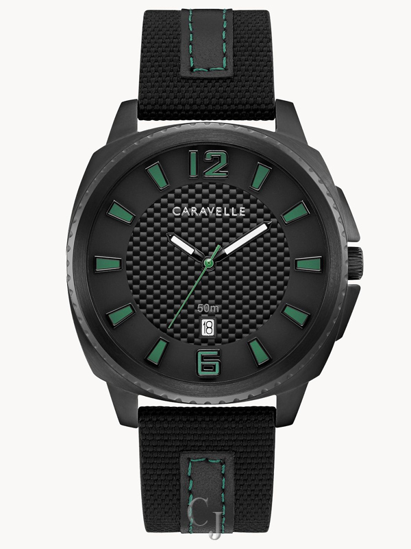 CARAVELLE BY BULOVA SPORT BLACK DIAL MEN’S WATCH 45B155
