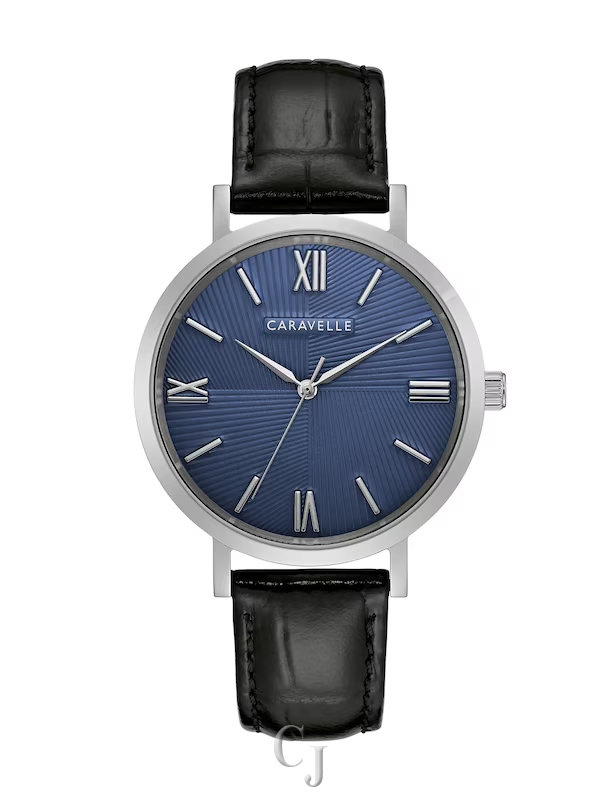 CARAVELLE BY BULOVA DRESS BLUE DIAL MEN’S WATCH 43A152