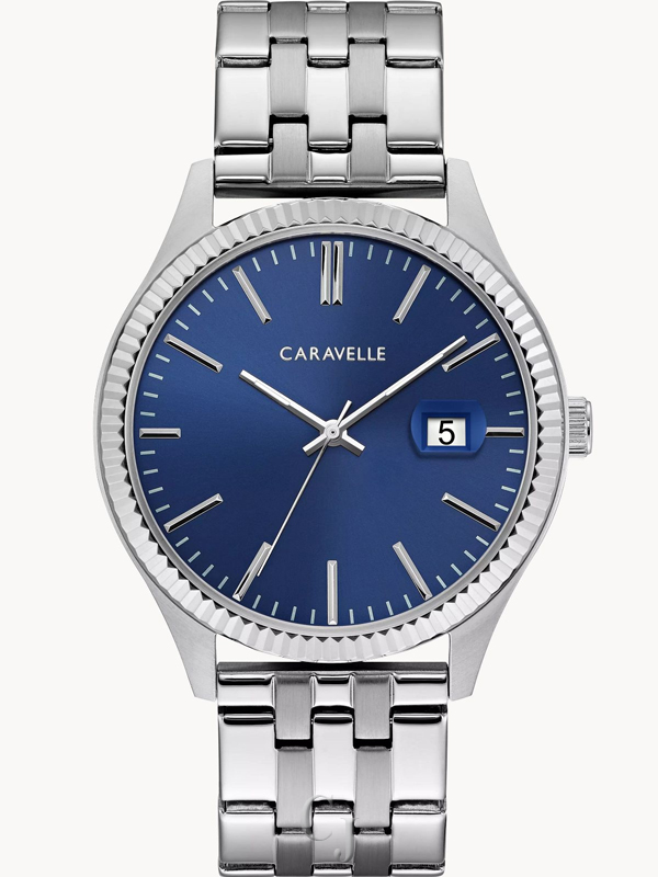 CARAVELLE BY BULOVA BOX SET BLUE DIAL MEN’S WATCH 43B151