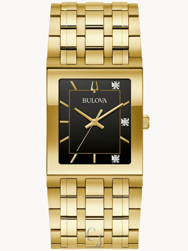 BULOVA MARC ANTHONY QUADRA BLACK DIAL MEN’S WATCH 97D132