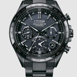 CITIZEN ATTESA BLACK DIAL SUPER TITANIUM MEN’S WATCH CC4055-65E