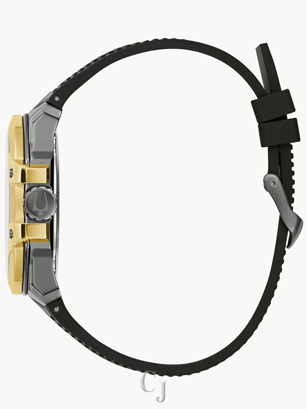 BULOVA MAQUINA GRAY DIAL SILICONE STRAP MEN’S WATCH 98A310 - Image 2