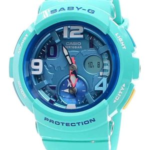 G-SHOCK BABY-G BLUE DIAL POLYURETHANE STRAP LADIES WATCH BGA-190-3B