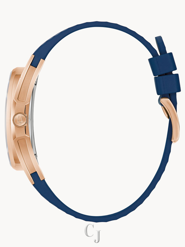 BULOVA MARC ANTHONY CURV BLUE DIAL WOMEN’S WATCH 97P174 - Image 2