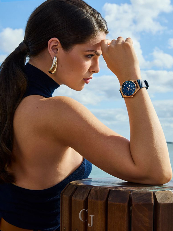 BULOVA MARC ANTHONY CURV BLUE DIAL WOMEN’S WATCH 97P174 - Image 4