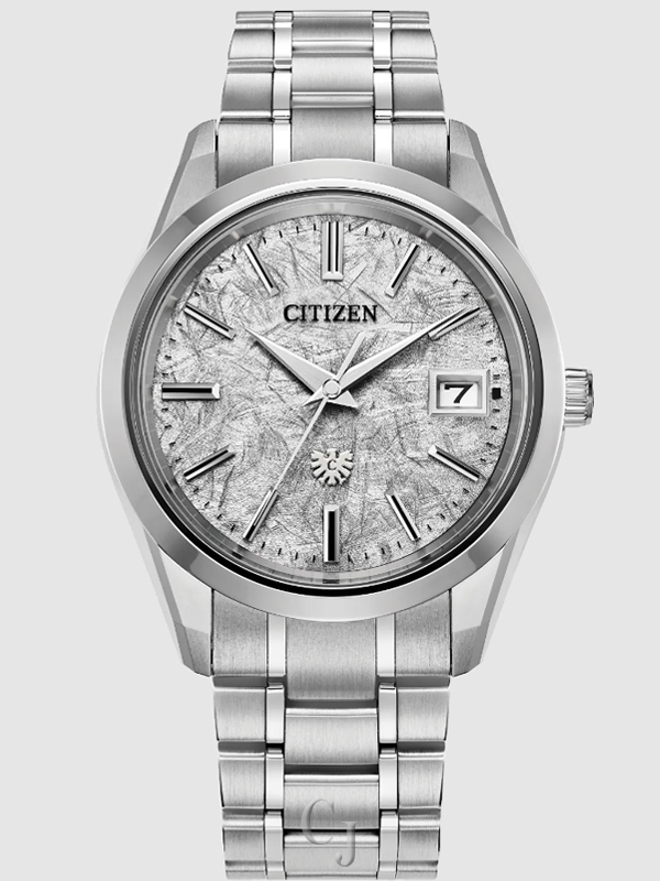 CITIZEN SILVER-TONE DIAL SUPER TITANIUM WATCH AQ4100-57B