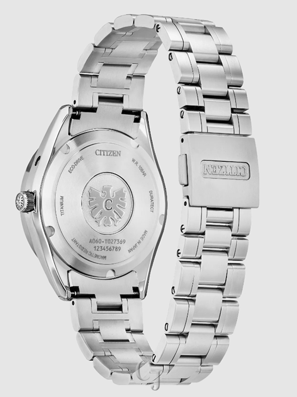CITIZEN SILVER-TONE DIAL SUPER TITANIUM WATCH AQ4100-57B - Image 3