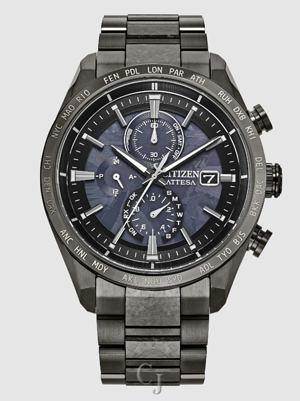 CITIZEN ATTESA HAKUTO-R LIMITED EDITION TEXTURED BLACK DIAL MEN’S WATCH AT8287-62E