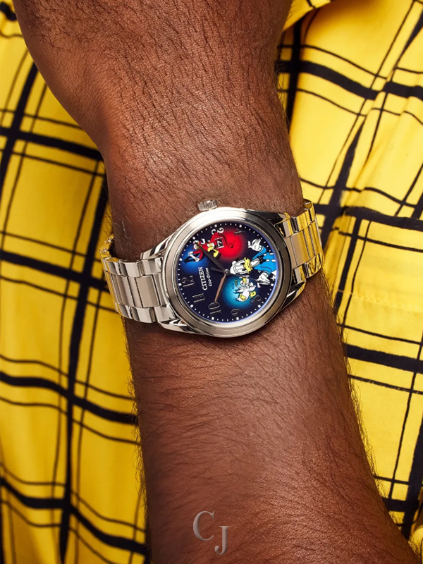 CITIZEN DISNEY LIMITED EDITION FEISTY DONALD DUCK 90TH ANNIVERSARY BLUE DIAL WATCH AW1691-66W - Image 8