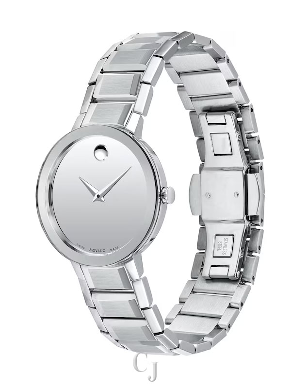 Movado Sapphire Silver-Tone Dial Women’s Watch 0607547 - Image 2