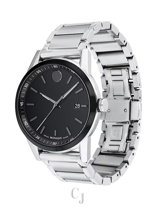 MOVADO MUSEUM BLACK DIAL MEN’S WATCH 0607557 - Image 2