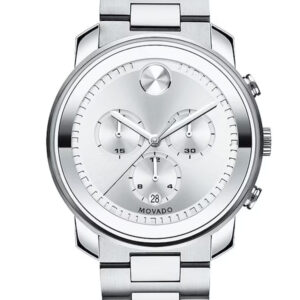 MOVADO BOLD SILVER-TONE DIAL CHRONOGRAPH MEN’S WATCH 3600276