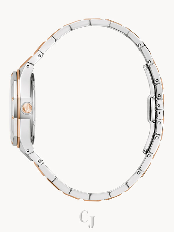 BULOVA PRESTIGE WHITE DIAL WOMEN’S WATCH 98P235 - Image 2