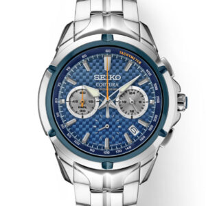 SEIKO COUTURA BLUE DIAL STAINLESS STEEL MEN’S WATCH SSB431