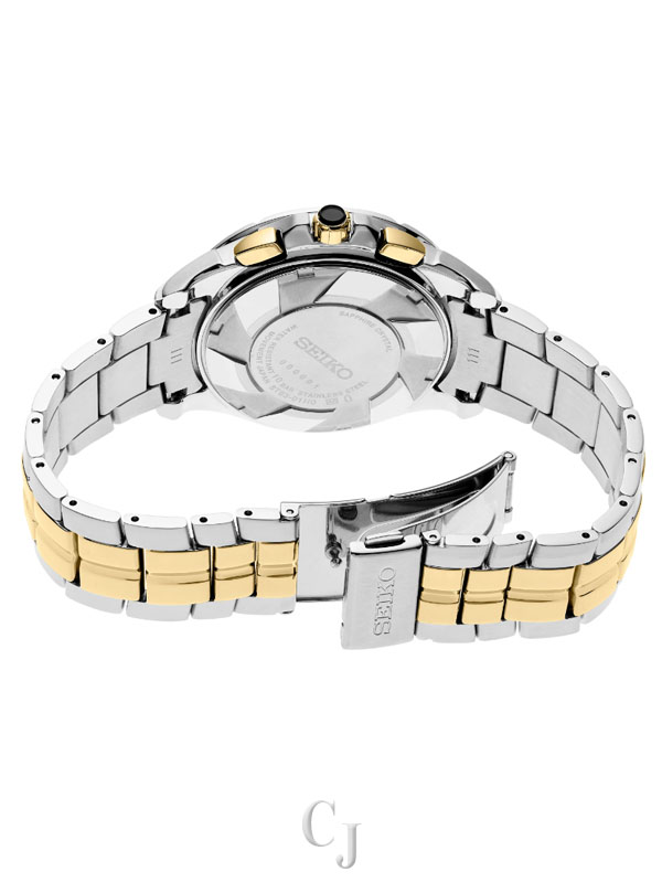 SEIKO COUTURA BLACK DIAL STAINLESS STEEL MEN’S WATCH SSB434 - Image 3