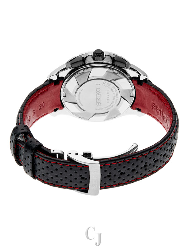 SEIKO COUTURA RED DIAL CHRONOGRAPH MEN’S WATCH SSB435 - Image 3