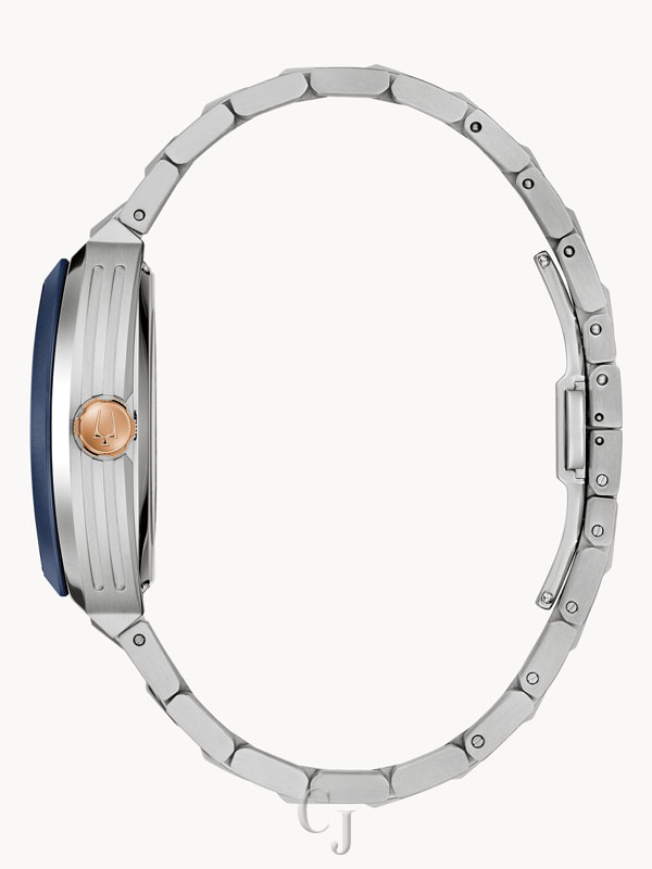 BULOVA MAQUINA BLUE DIAL AUTOMATIC MEN’S WATCH 98A319 - Image 3