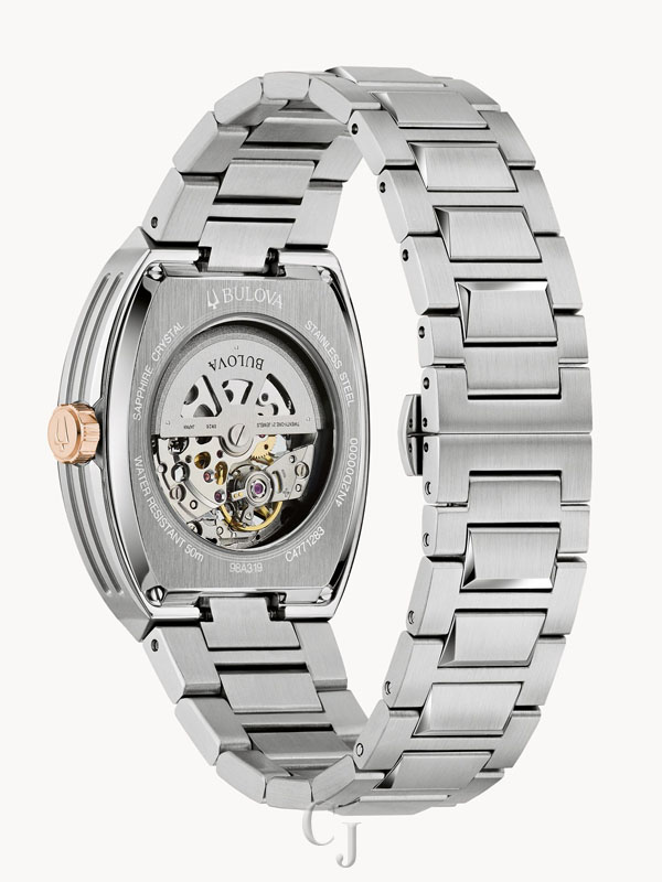 BULOVA MAQUINA BLUE DIAL AUTOMATIC MEN’S WATCH 98A319 - Image 4